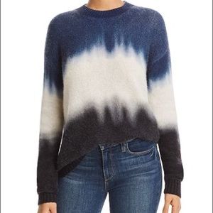 C by Bloomingdale's Dip-Dye BLUE Brushed Cashmere Sweater - 100% Exclusive